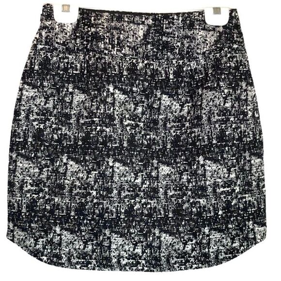 Banana Republic Salt Mini Skirt in Black/White Tweed Women’s 2 - Picture 5 of 7